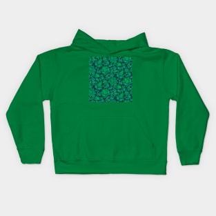 Green Paisley Kids Hoodie